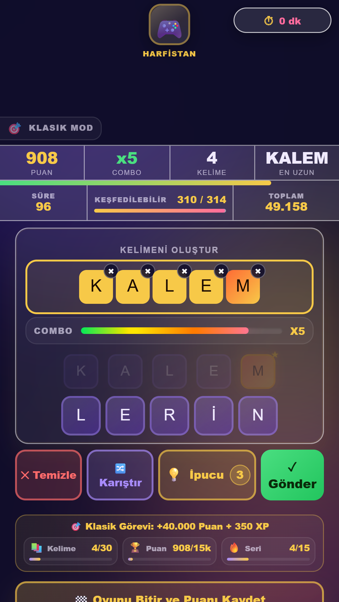 Harfistan klasik kombo